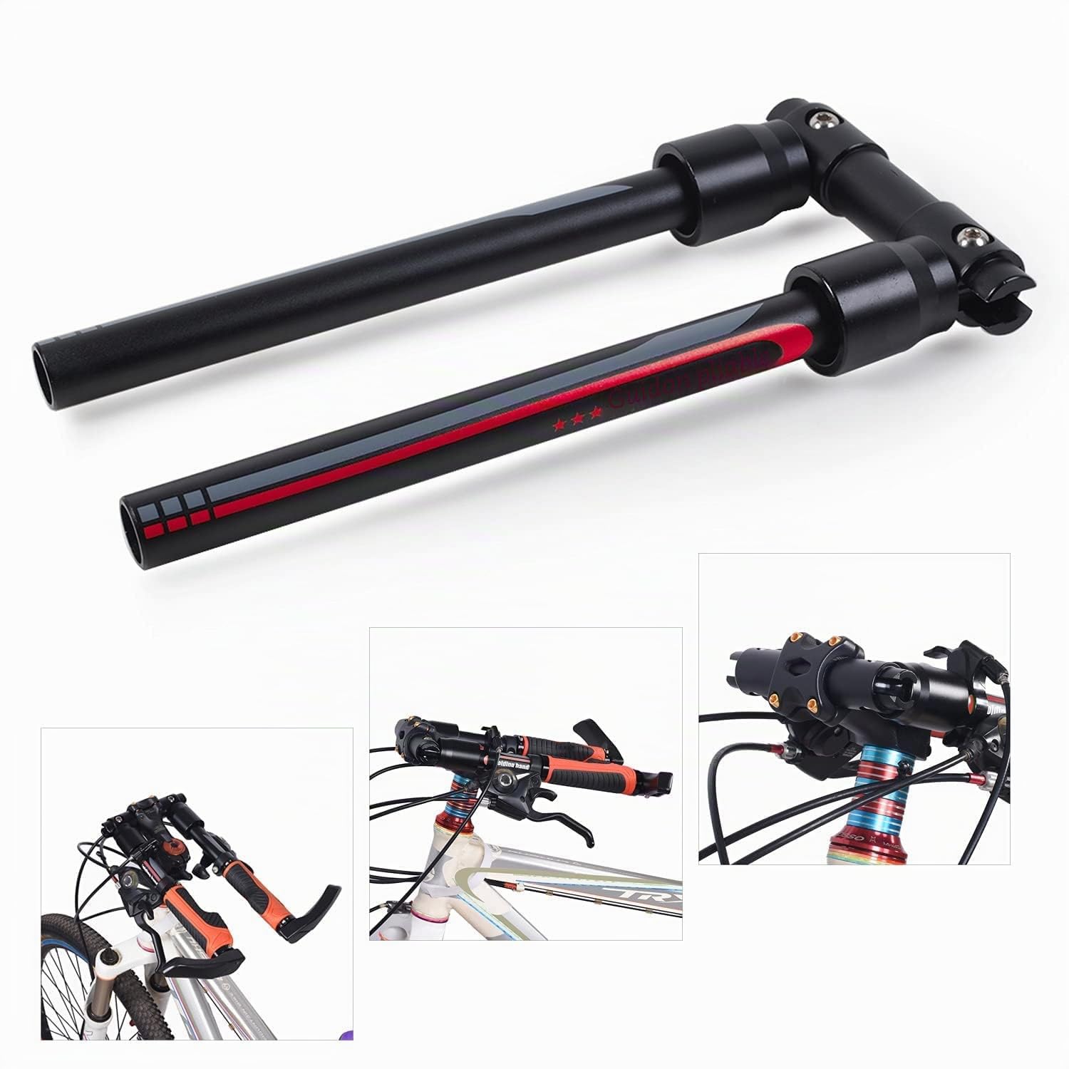 ThinkTop Guidon de vélo pliable en alliage léger 660 mm 25,4 mm 31,8 mm à libération rapide pour économiser de l'espace pour VTT et vélo de route