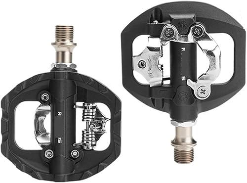 Miniatura 1 de Bike Bicycle Lock Pedal 2 in 1 Lock Nylon Pedal MTB Bike Pedals Flat Cleat Platform SPD Bike Accessories Pedal