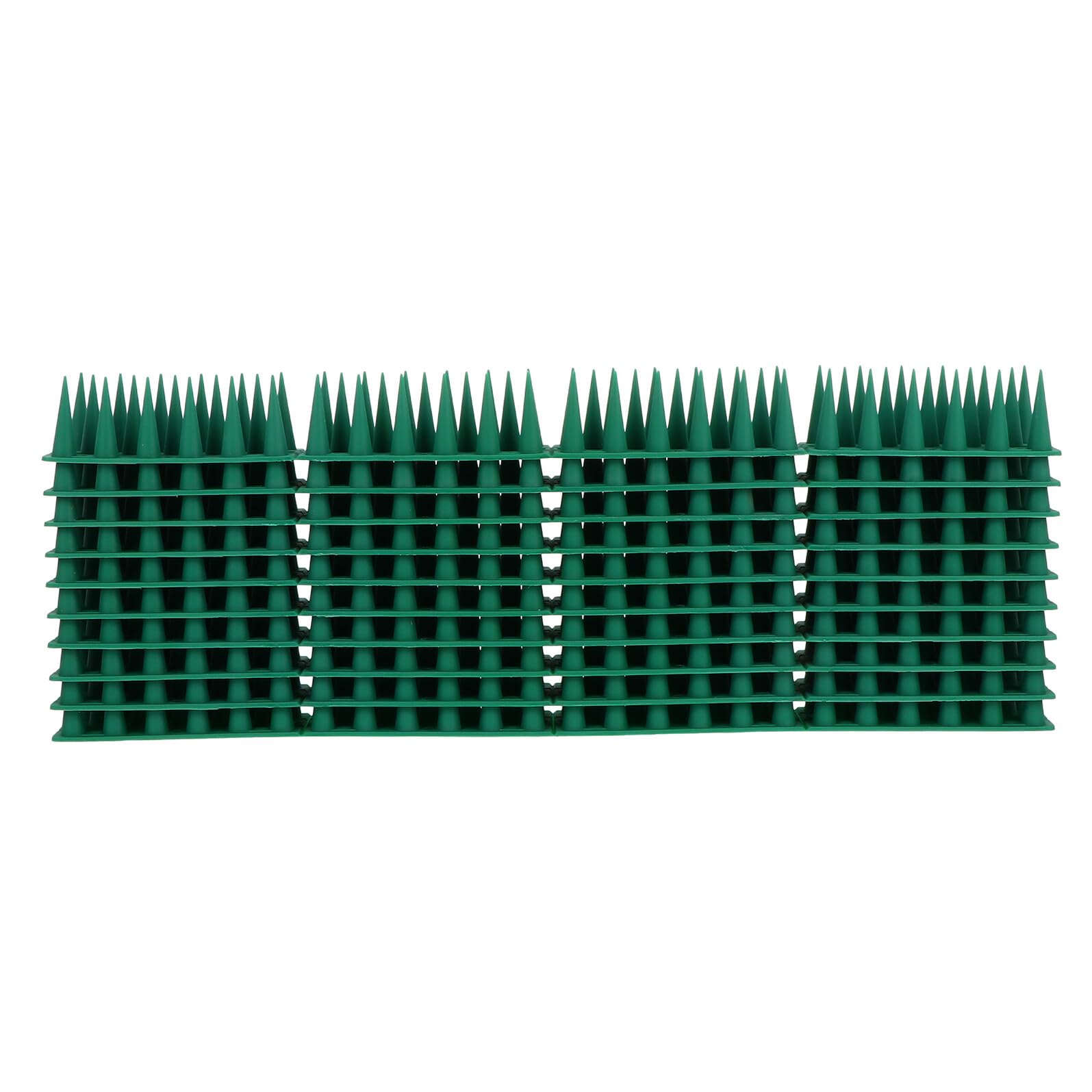 DOITOOL Dissuasore Repellente Umano per Uccelli 10 Set in Plastica Verde Punte Anti-arrampicata per Gazebi e Strutture Alte per Piccioni e Gabbiani