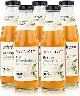SodaStream Getr&auml;nke-Bio-Sirup Holunderbl&uuml;te Geschmack 500ml 5er Pack