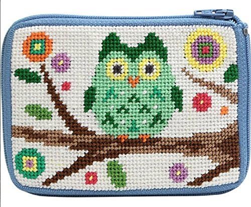 Stitch & Zip Coin Purse Kits, Cross Stitch Owl SZ205