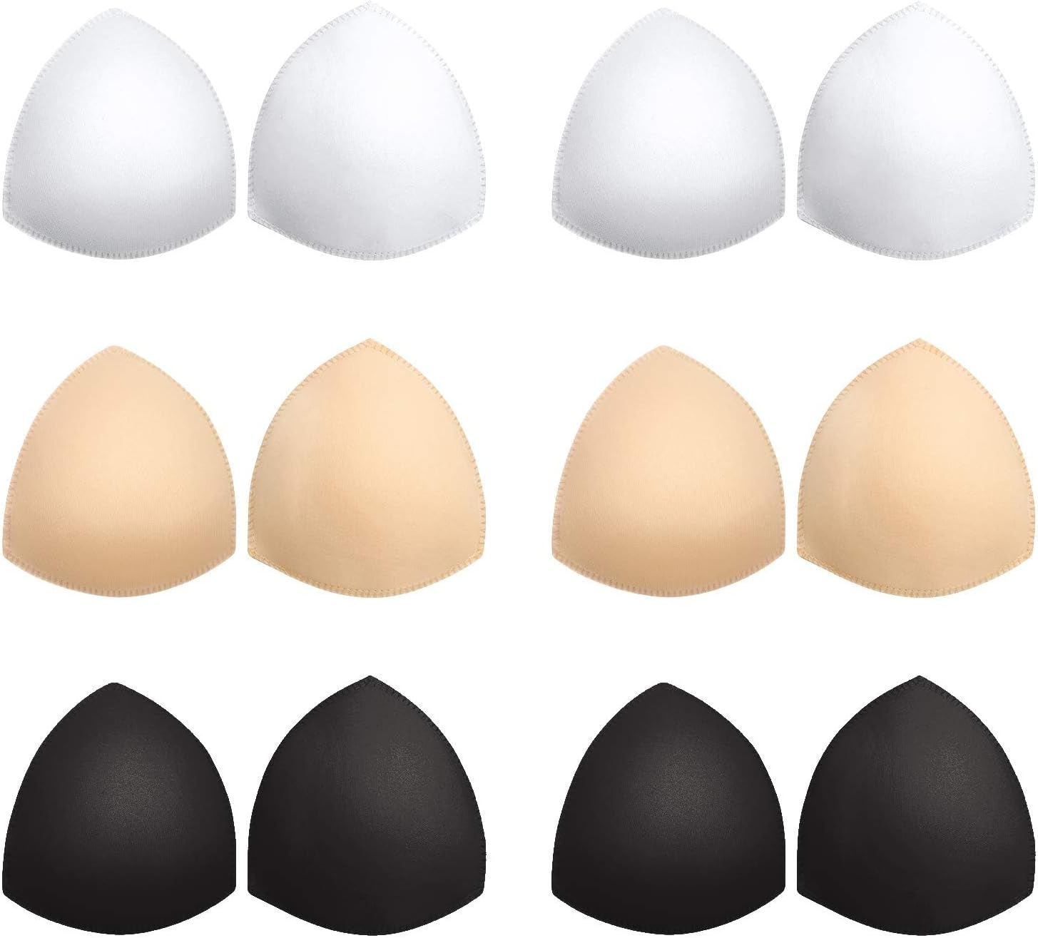 Awpeye Bra Pads Inserts 6 Pairs, Bra Cups Inserts, Removable Breast Enhancers Inserts for Women