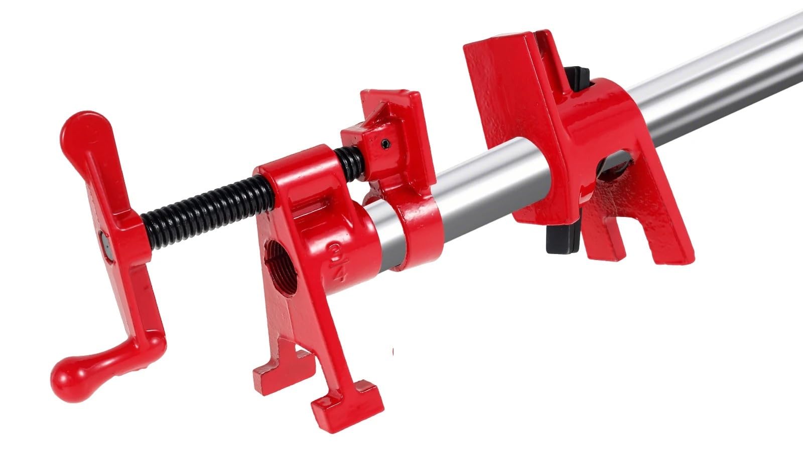 Juego de 2 abrazaderas for tubos madera 3/4", ajustables, resistentes, hierro fundido, liberación rápida, for carpintería y mejoras del hogar, Abrazadera de mecanizado precisa(A)