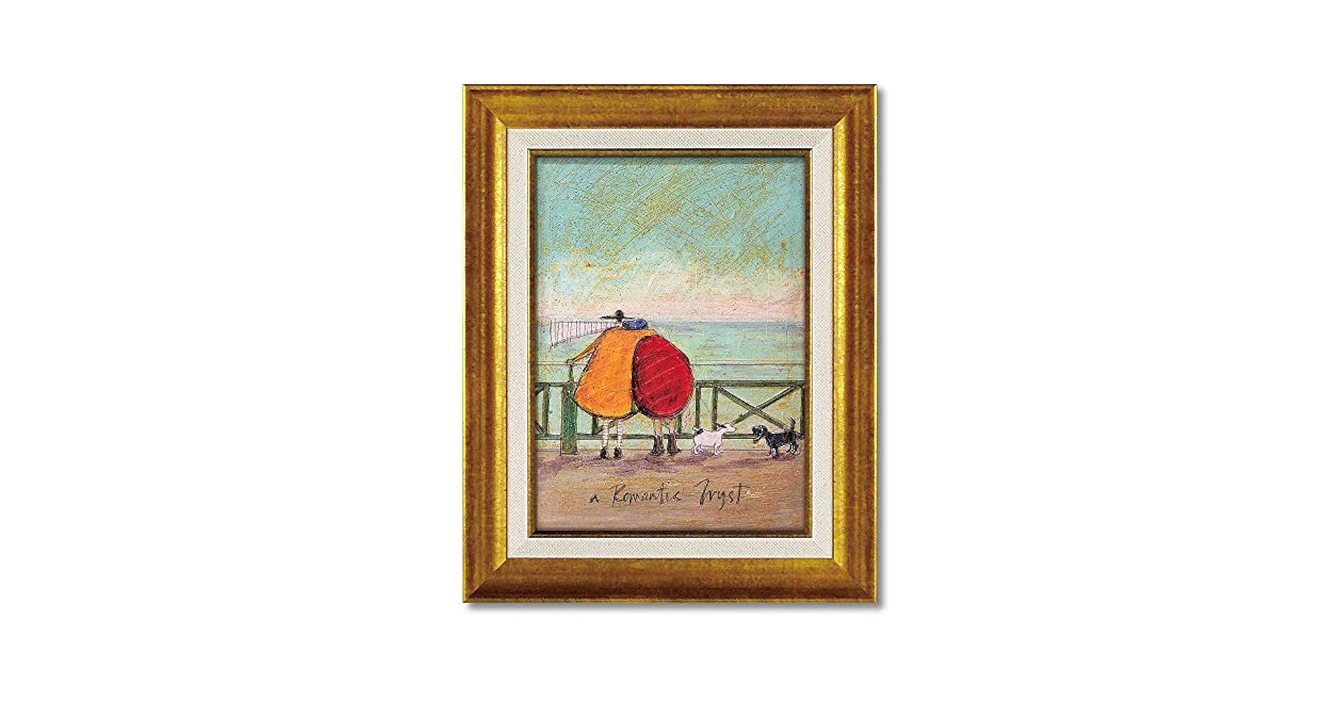 「美品」人気画家のアクリル絵画　サムトフト Amazon.co.jp: 絵画 サムトフト「ロマンティックな約束