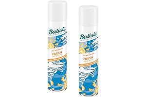 Batiste Instant Hair Refresh Dry Shampoo, Fresh Scent (Pack of 2)- 6.73 Ounces each