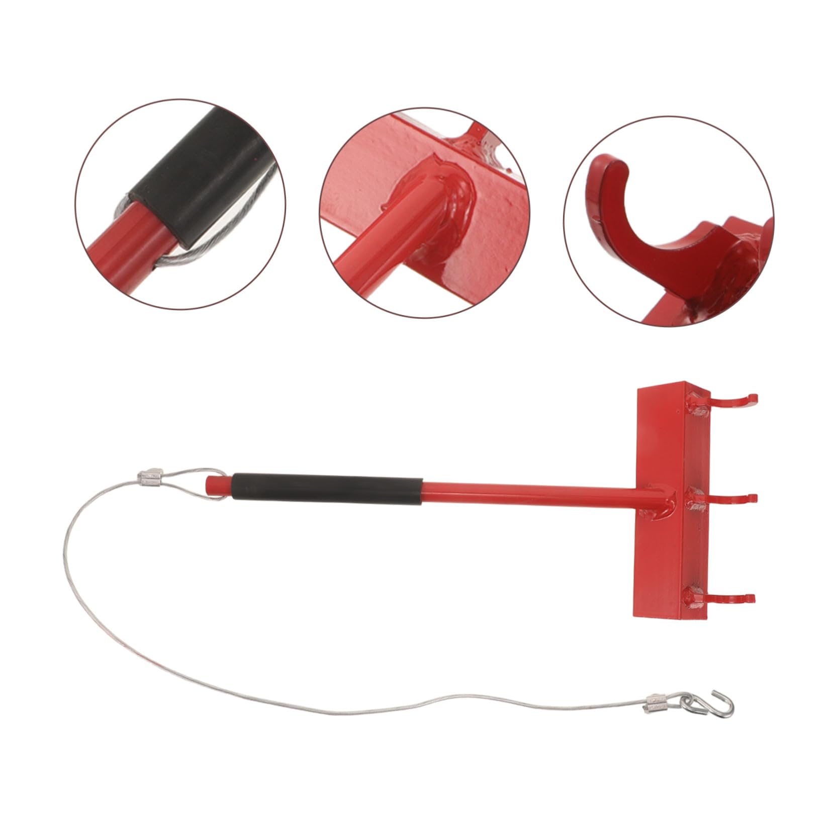 INOOMP Tensionatore per Recinzioni con Ganci, Cavo da 28 Pollici, Acciaio | Capacità di Trazione 300 Libbre, Corpo Compatto, Regolazione Scorrevole, per Filo Spinato e Rete a Maglia