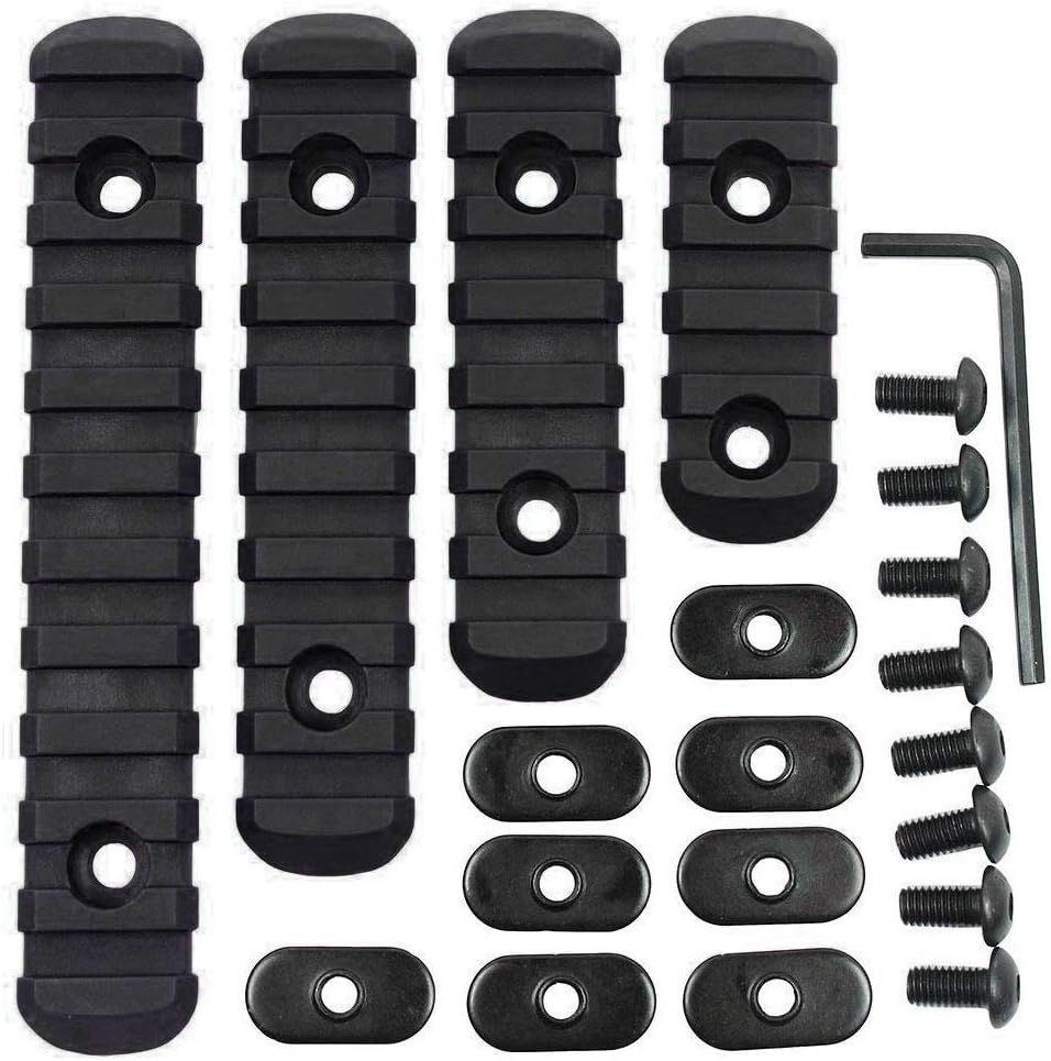T-Nut 4-Pack Polymer Rail Section Kit for MOE Hand Guards Black L5 L4 L3 L2 Sizes