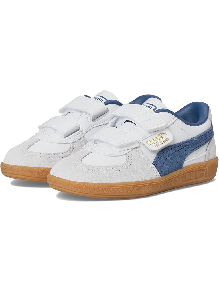 White PUMA Palermo Hook And Loop Shoes (Little Kid)