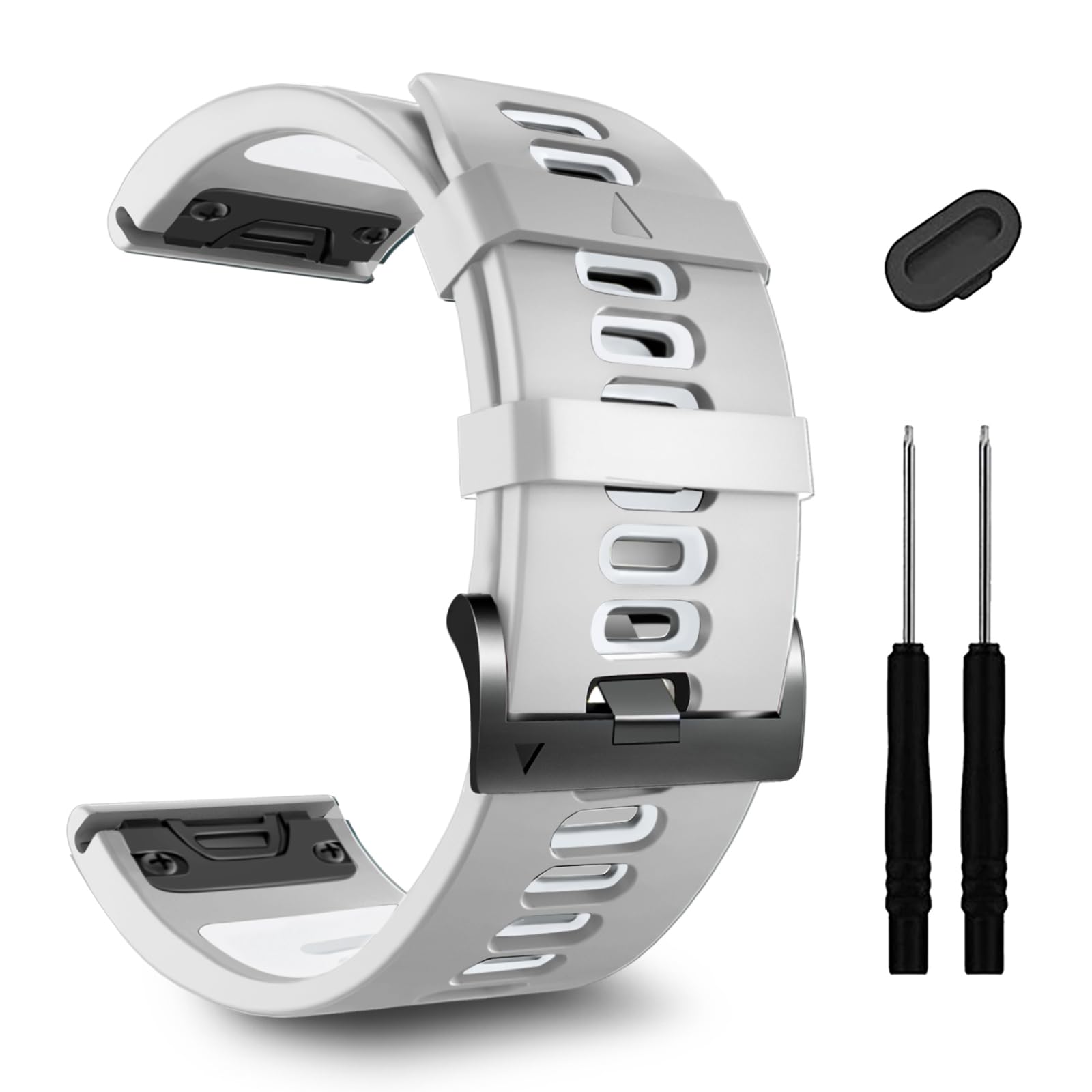 ZPJPPLX 26mm Easy Fit Watch bands For Tactix 8/Fenix 8 7X Pro 6X 5X,Soft Silicone Sport Straps Compatible for Garmin Tactix8/7/Fenix 6X Pro/5X Plus/Enduro3 2/Descent Mk2i/3i Epix Pro quatix 8 51mm