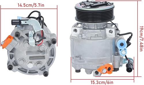 Miniatura 7 de labwork Compresor CA Embrague CO 29091C Reemplazo para Mitsubishi Lancer Outlander Outlander Sport RVR AKS011H402C