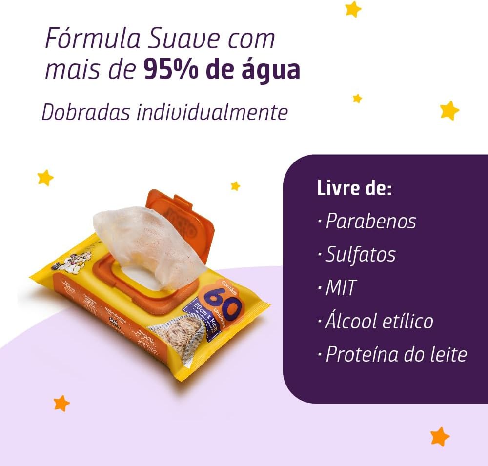 Toalhinhas Umed Piquitucho Premium Com 60 Pcs