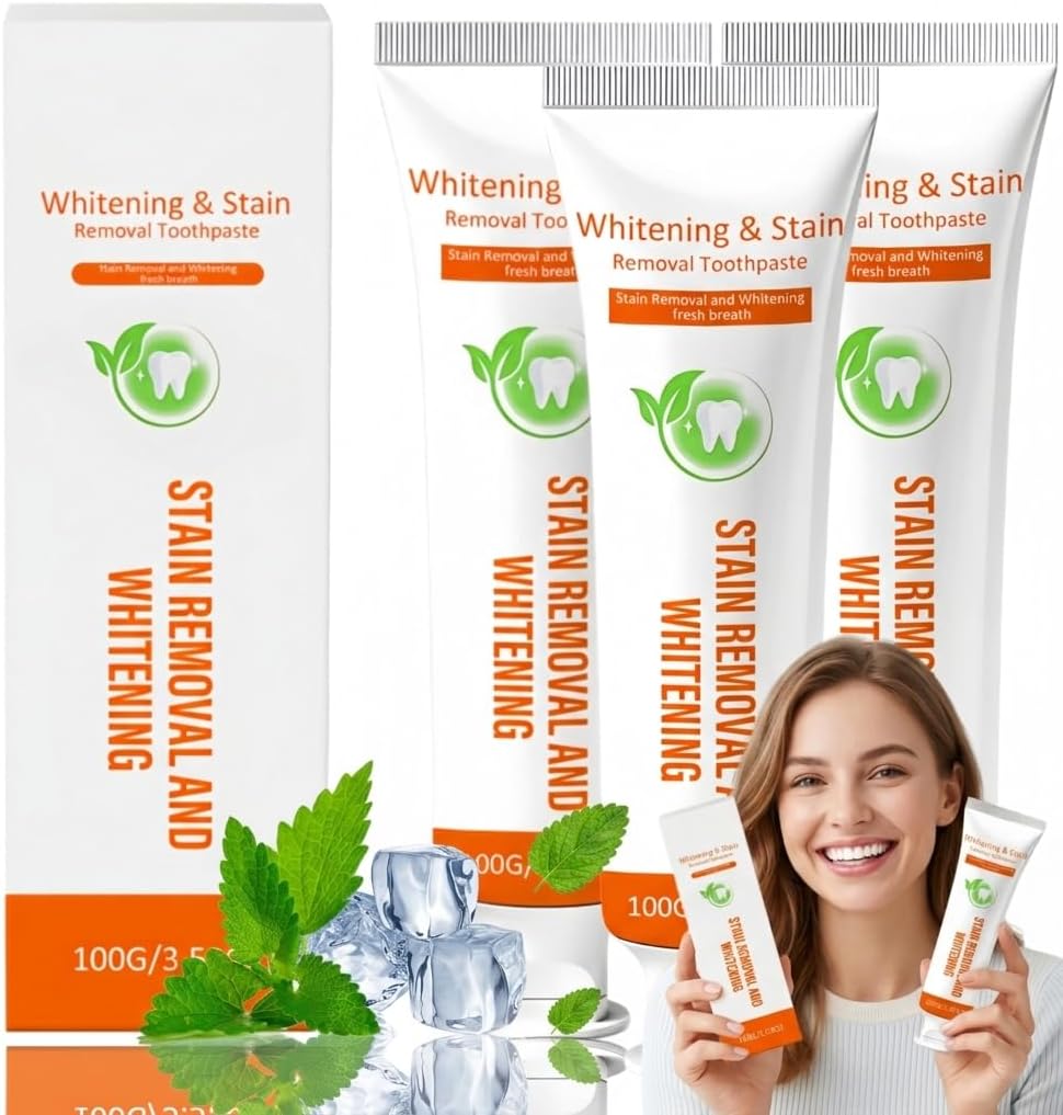 Kugig Toothpaste, Kugig Whitening Toothpaste for Sensitive Teeth, Fluoride-Free Natural Formula, Brightens Teeth & Supports Gum Health, Long-Lasting Mint Freshness (2PC)