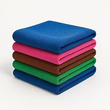 Kit 5 Panos de Microfibra Multiuso 30x30cm Alta Absorção, Não Risca, Reutilizável, Ideal para Limpeza Doméstica, Vidros, Carros e Cozinha F&CShopp