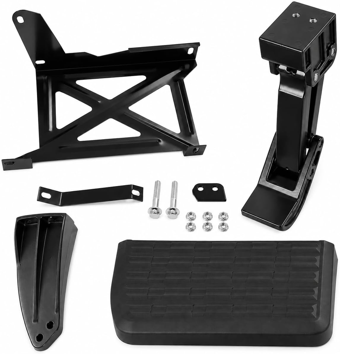 Retractable Rear Bed Step FIT Toyota Tundra 2014-2021, Folding Truck Tailgate Step, Rear Bumper Bedstep, Reference PT392-34140 75316-01A, 300 lb Tread Rating