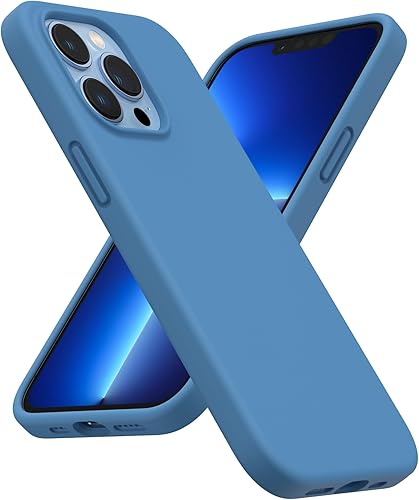 ORNARTO Funda de silicona líquida a prueba de golpes diseñada para iPhone 13 Pro, protección integral de goma de gel, protección contra caídas, 6.1 disponible en Yaxa Mexico