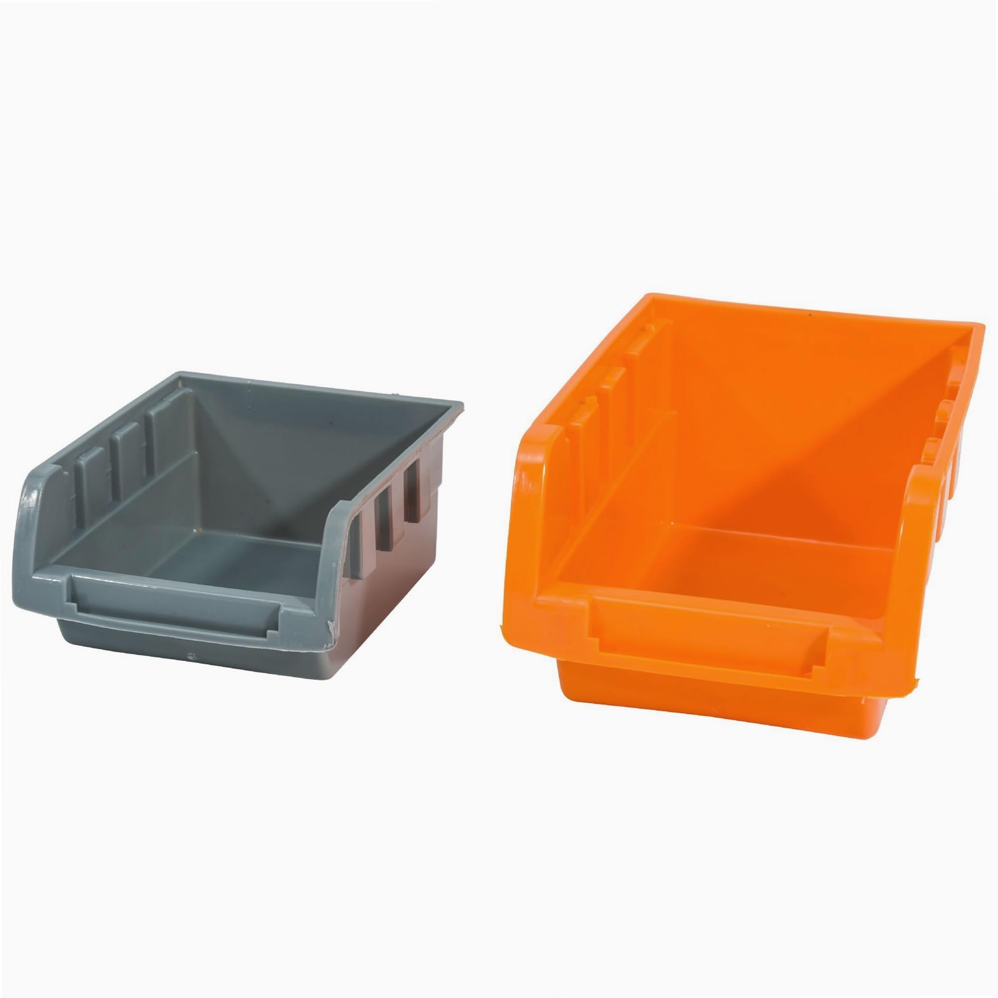WERKA PRO Panneaux Muraux avec Bacs à Bec - Rangement Atelier Polypropylène - 52 Bacs Variés pour Quincaillerie et Outils - Dimensions Totales 96 x 54 cm - Organisation Optimale