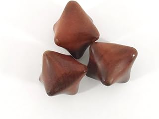 Set 3 Pcs. Reflexology Traditional Thai Massage Wooden Stick Tool Hand Head Foot Face Body Massage Tool Massager Red Wood #16