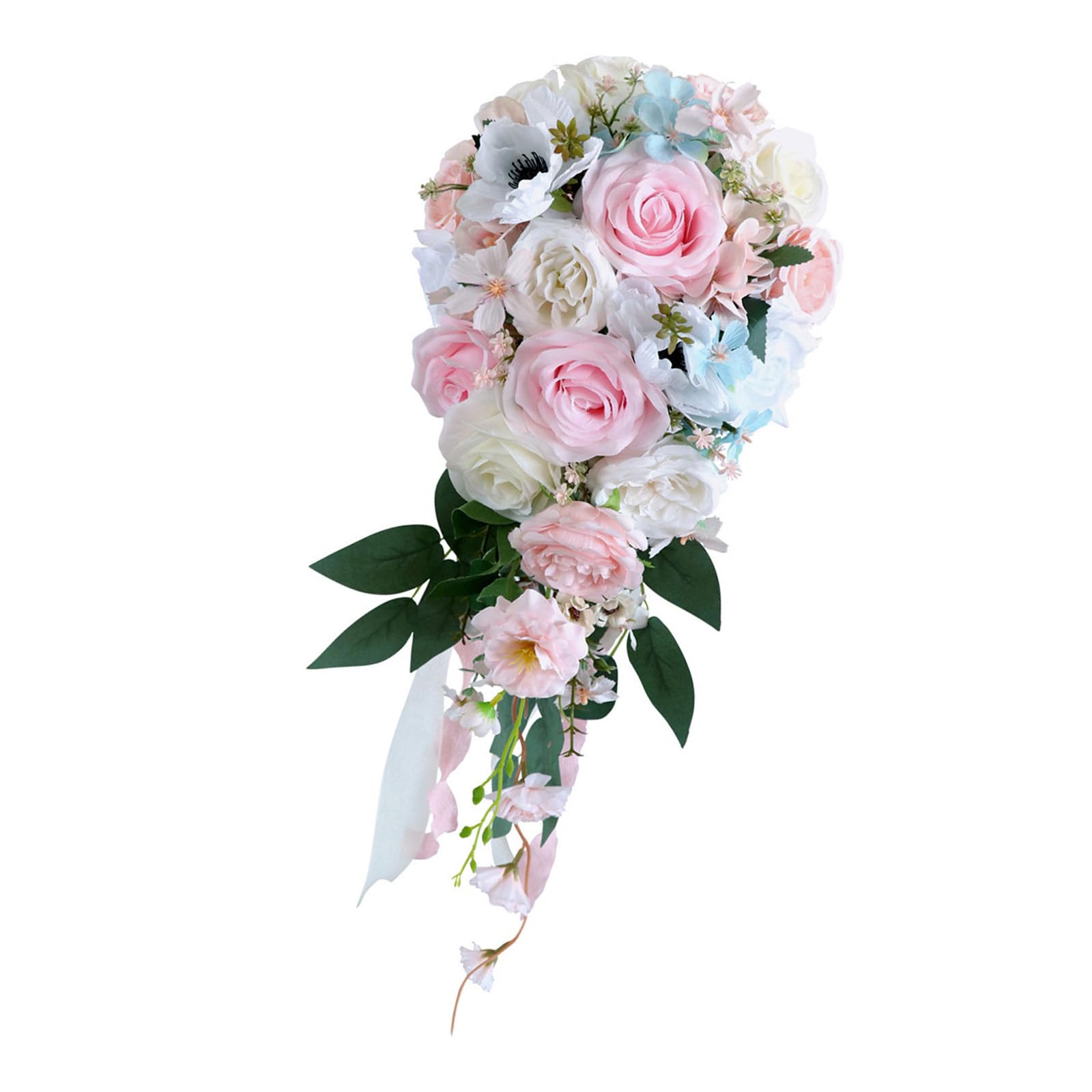 Msioytog Bouquet Wedding Decoration Flowers Combo Rose Bouquet for Graceful Anniversary Celebration Blue Wedding