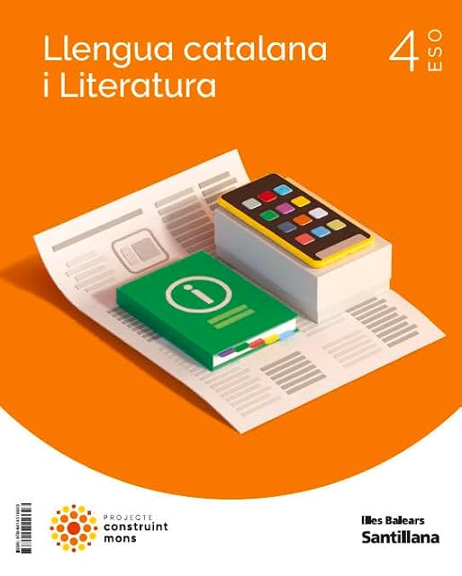 Portada de Llengua y Literatura 4º ESO Construint Mons Illes Balears Ed 2023