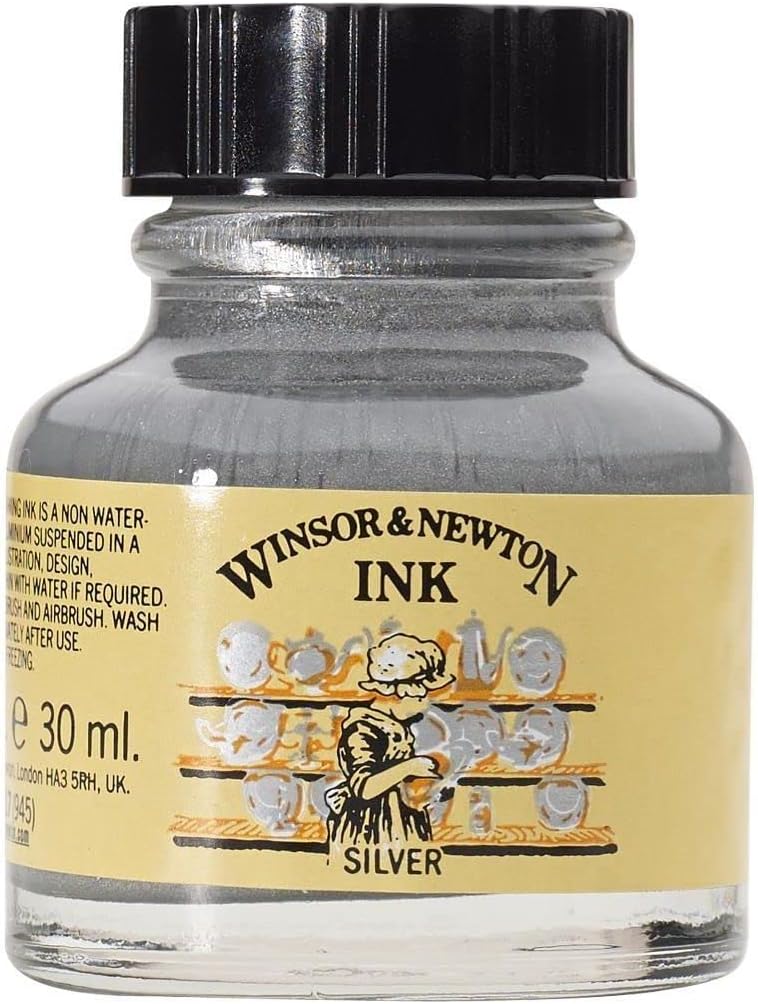 Pelikan Drawing Ink, 518 Black Fount India, 1 Ounce Bottle
