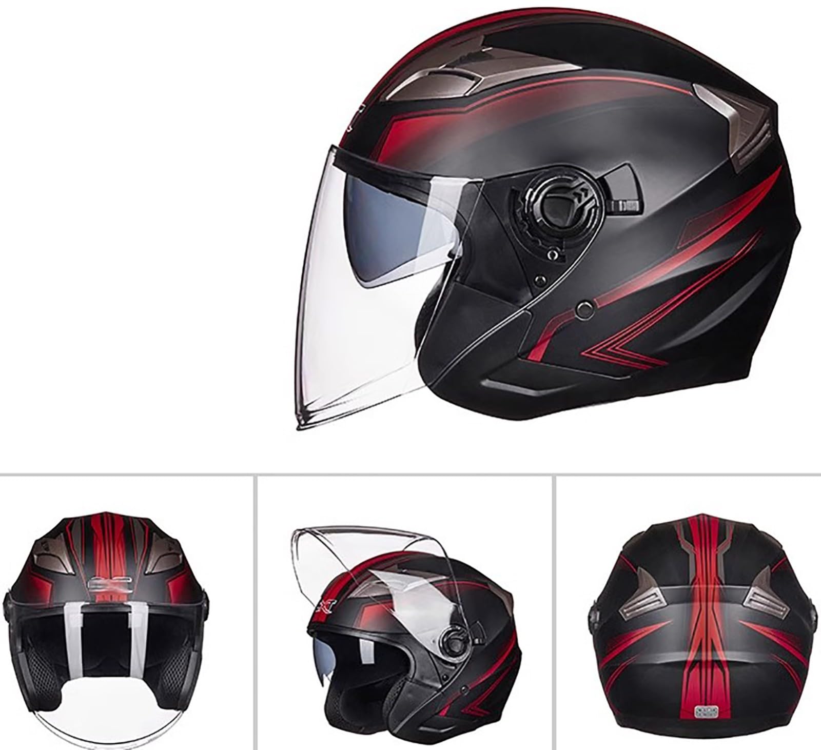 オープンフェイスヘルメット ジェットヘルメット ヘルメット バイク 原付 大きい Amazon.co.jp: オープンフェイスオートバイジェットヘルメット