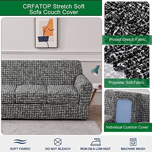 Crfatop 2 Piece Chair Covers Stretch Sofa Covers Couch Slipcovers Washable Armchair Sofa Couch Slipcover Furniture Protector With Elastic Bottom For Living Room, S, A08 #TOP2