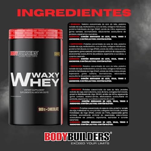 Kit Waxy Whey Chocolate 900g + 2x BCAA 100g + 2x Power Creatina 100g - Bodybuilders
