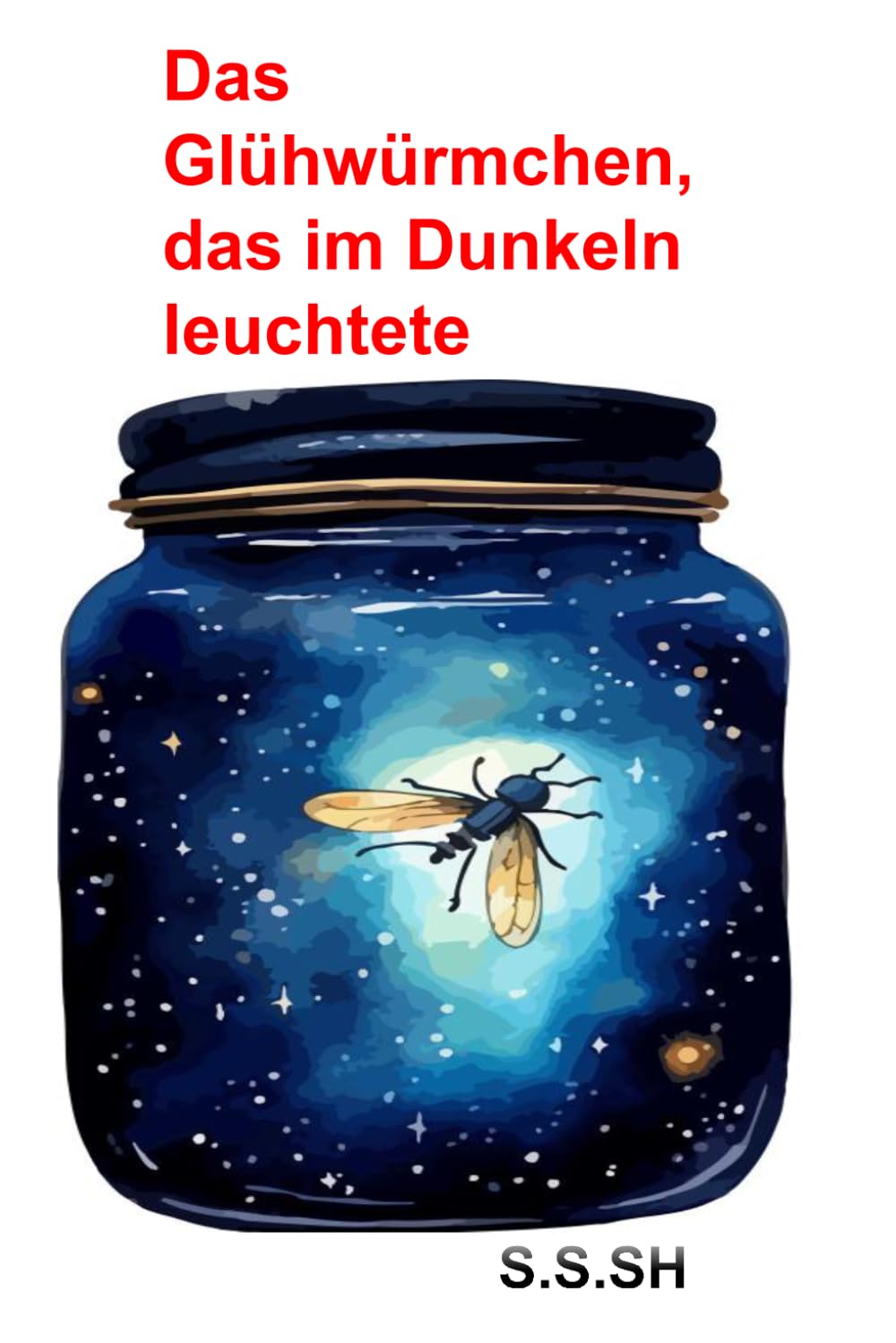 Das Glühwürmchen, das im Dunkeln leuchtete