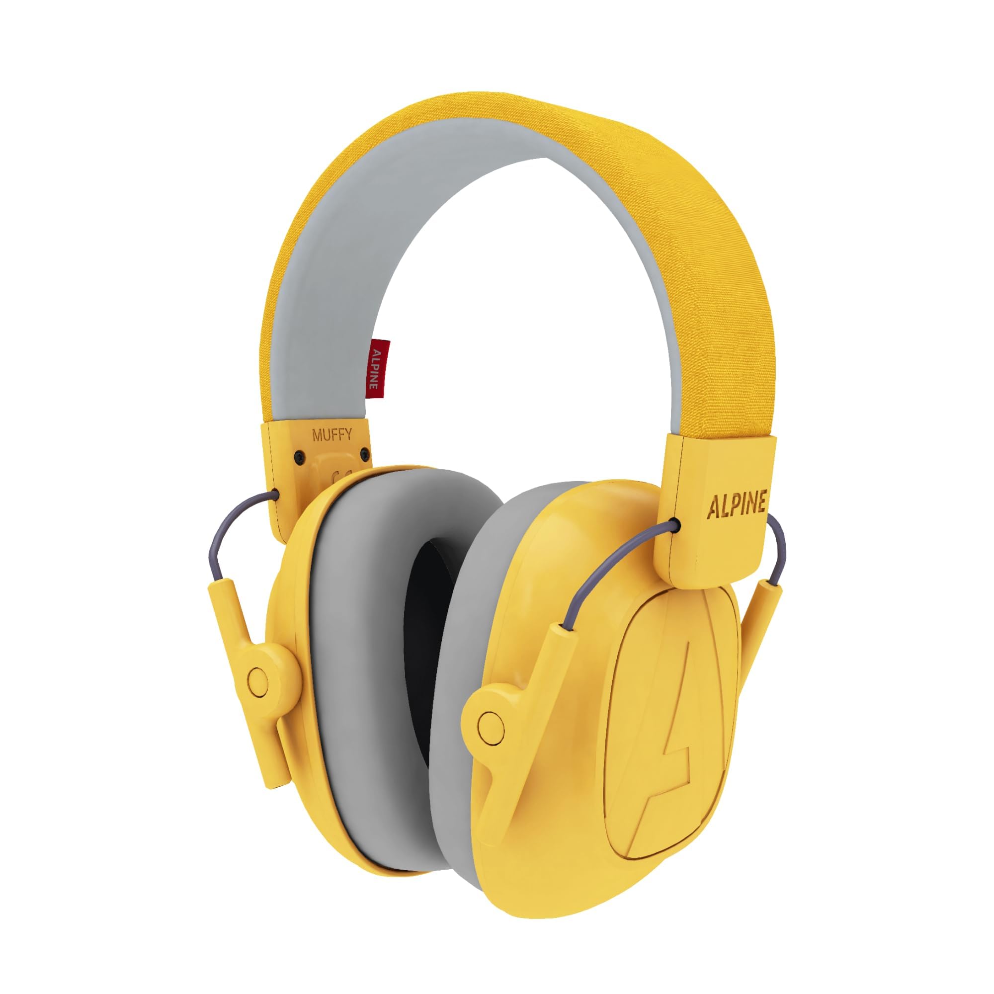 Alpine Muffy Kids - Hearing Protection - CE & ANSI Certified - Adjustable for Ages 3-16 years - Noise Cancelling Headphones - 25dB Sound Reduction Ideal for Protection and Concentration Aid - Yellow