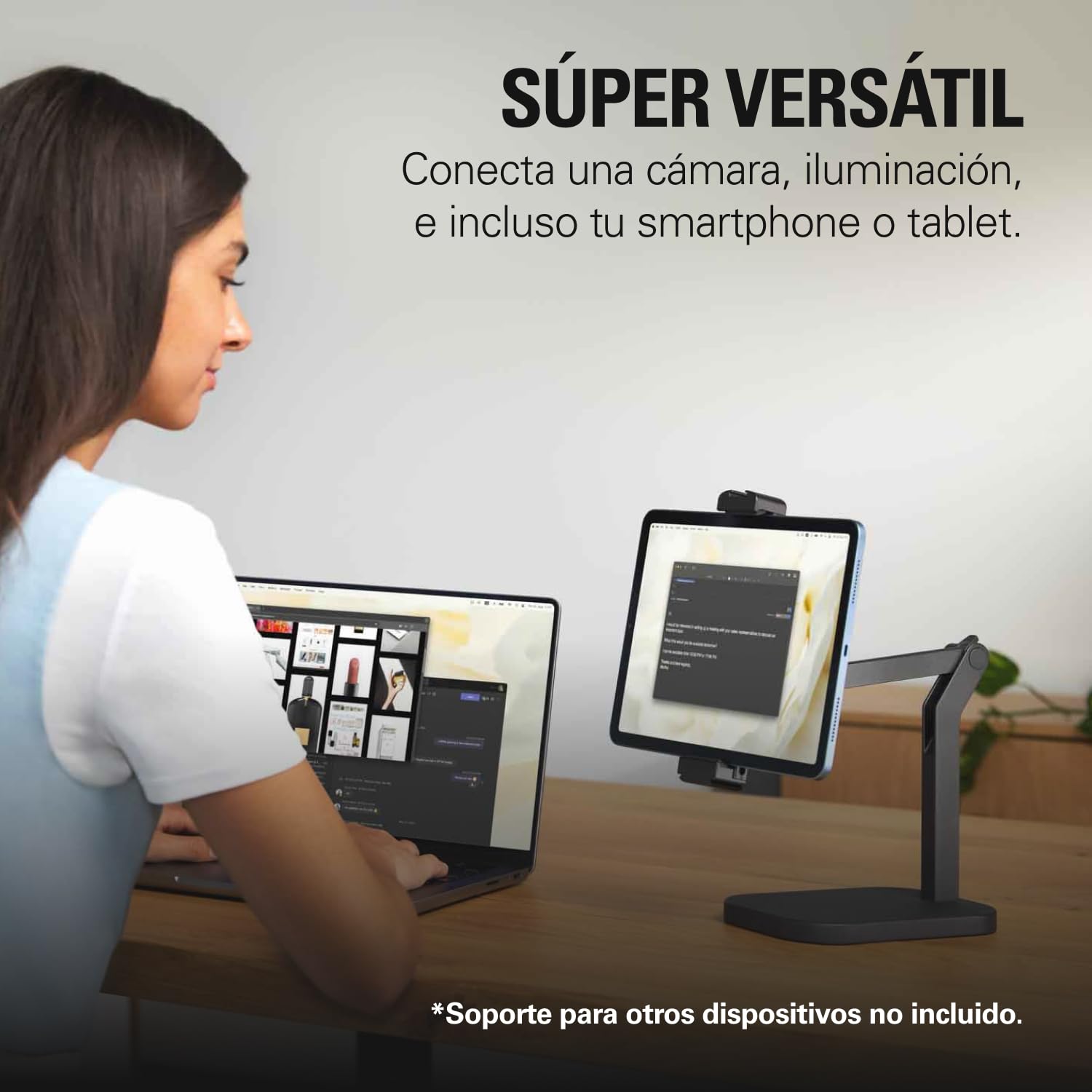 Elgato Wave Desk Stand, Soporte Ajustable | Ajustable, compatible con HyperX, Rojo, Fifine, Shure, 1/4, 3/8 y 5/8 roscas, grabaciones/podcast