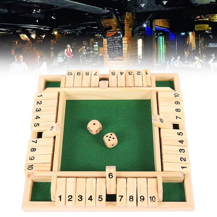 Amazon.co.jp: liuzhuo シャットザボックス ボードゲーム ダイス