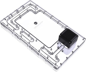Bykski Distro Plate for TT Level 20 XT Computer Case - PMMA w/ 5v Addressable RGB RBW RGV-TT-LEVEL20XT-P-K - DDC Pump with Armor