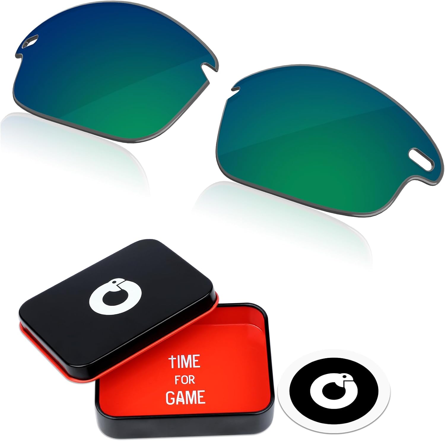 1.8MM Polycarbonate Replacement Lenses for Oakley Fast Jacket OO9097/Fast Jacket XL OO9156 Sunglasses