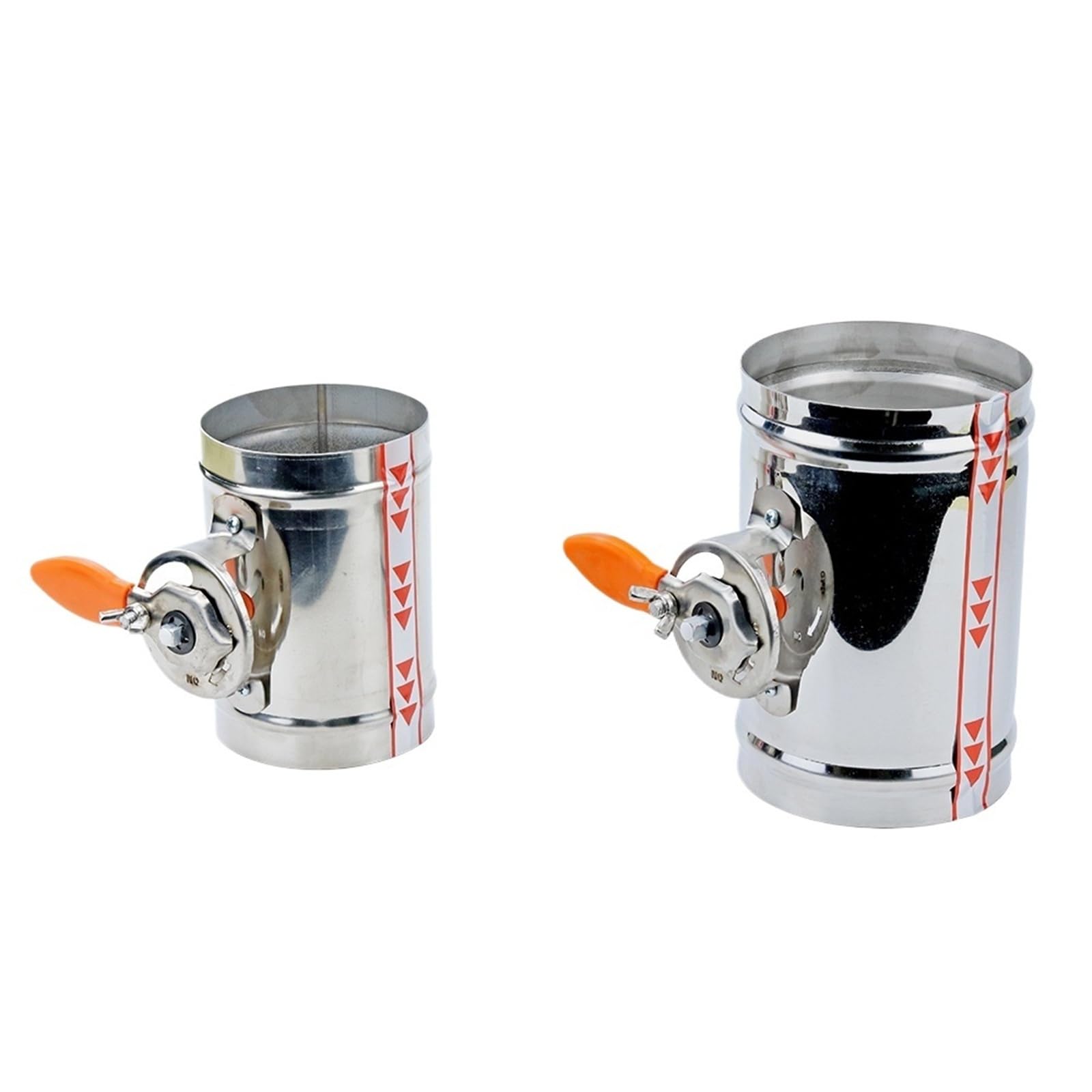 Clapet anti-retour manuel inox régulateur de débit pour hotte de cuisine