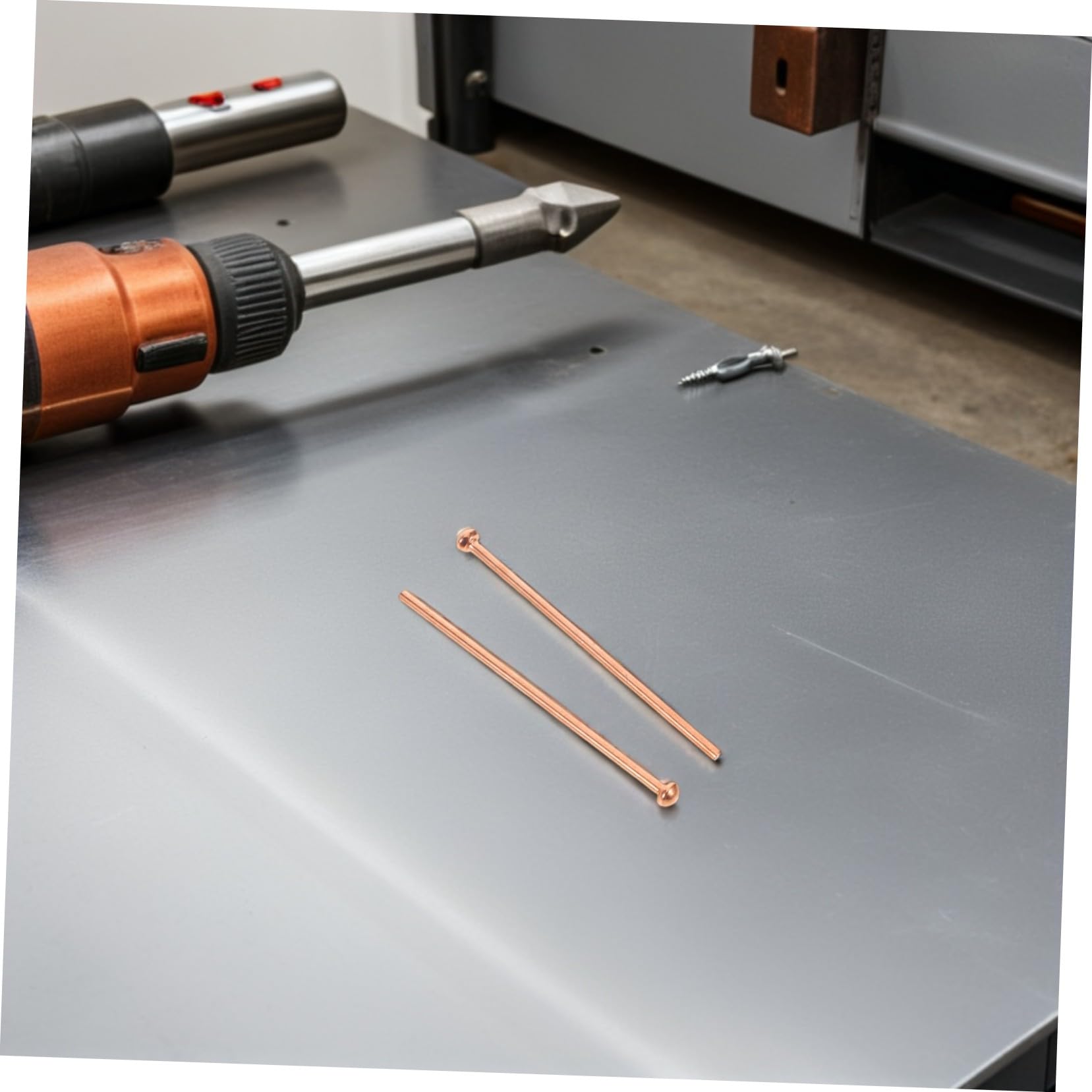 Kit Saldatura per Carrozzeria Auto 500 Pezzi Perni in Ferro Placcato Rame, Facile da Usare, per Riparazione Ammaccature e Paraurti Veicolari