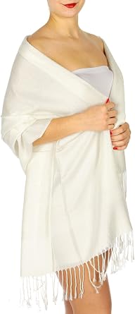 SERENITA Pashmina Shawls. Rave Scarf Double layer woven jacquard thicker wraps - Cashmere Feel