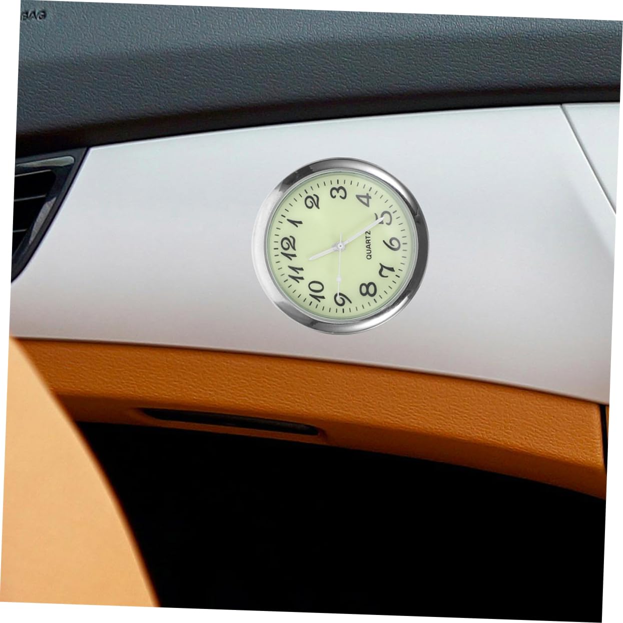 Gatuida 10piezas Reloj De Coche Luminiscente Relojes De Tablero Adhesivos Accesorios Prácticos Para Automóvil Fácil Instalación y Uso Ventilación o Salpicadero