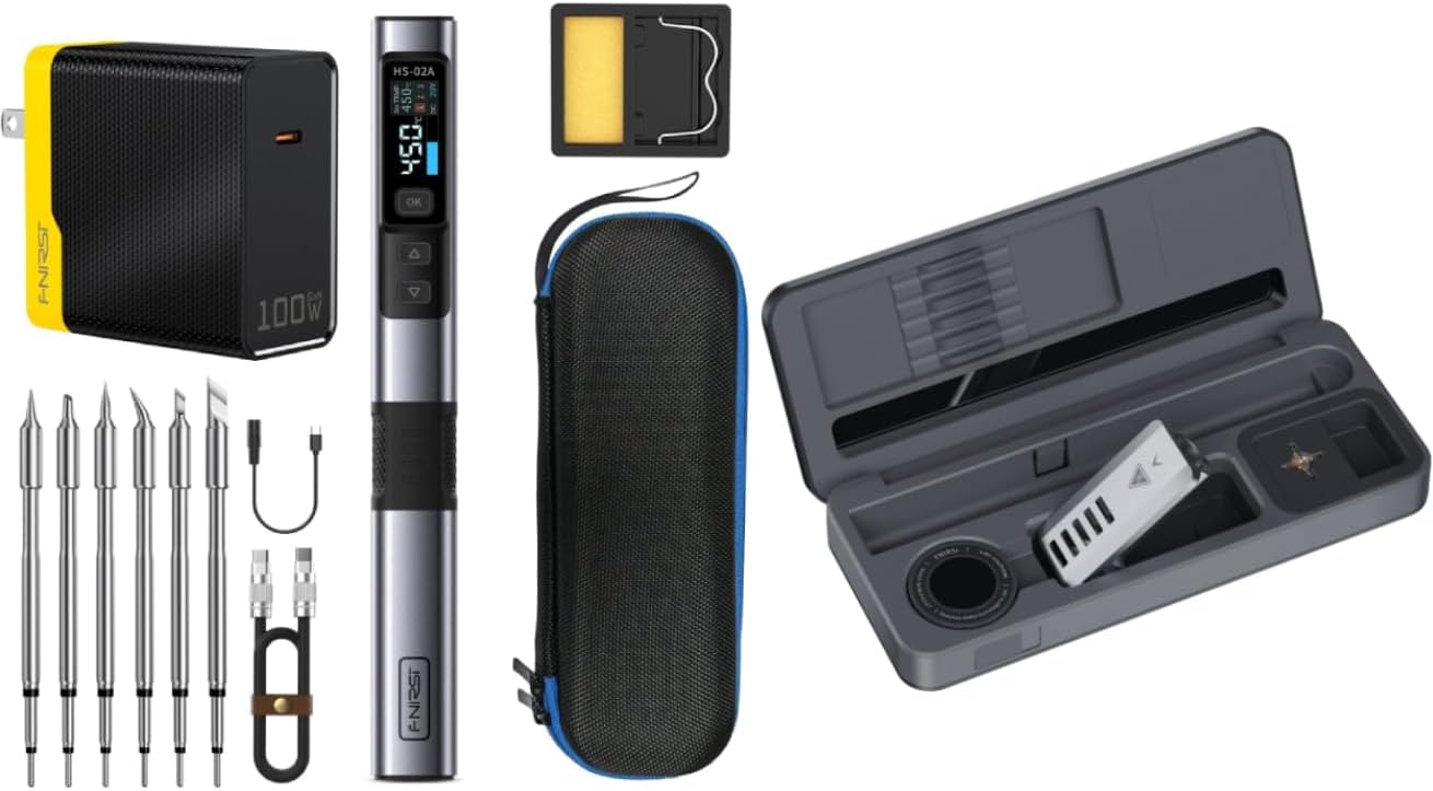 Bundle with HS-02A Soldering Iron Kit and Storage Box