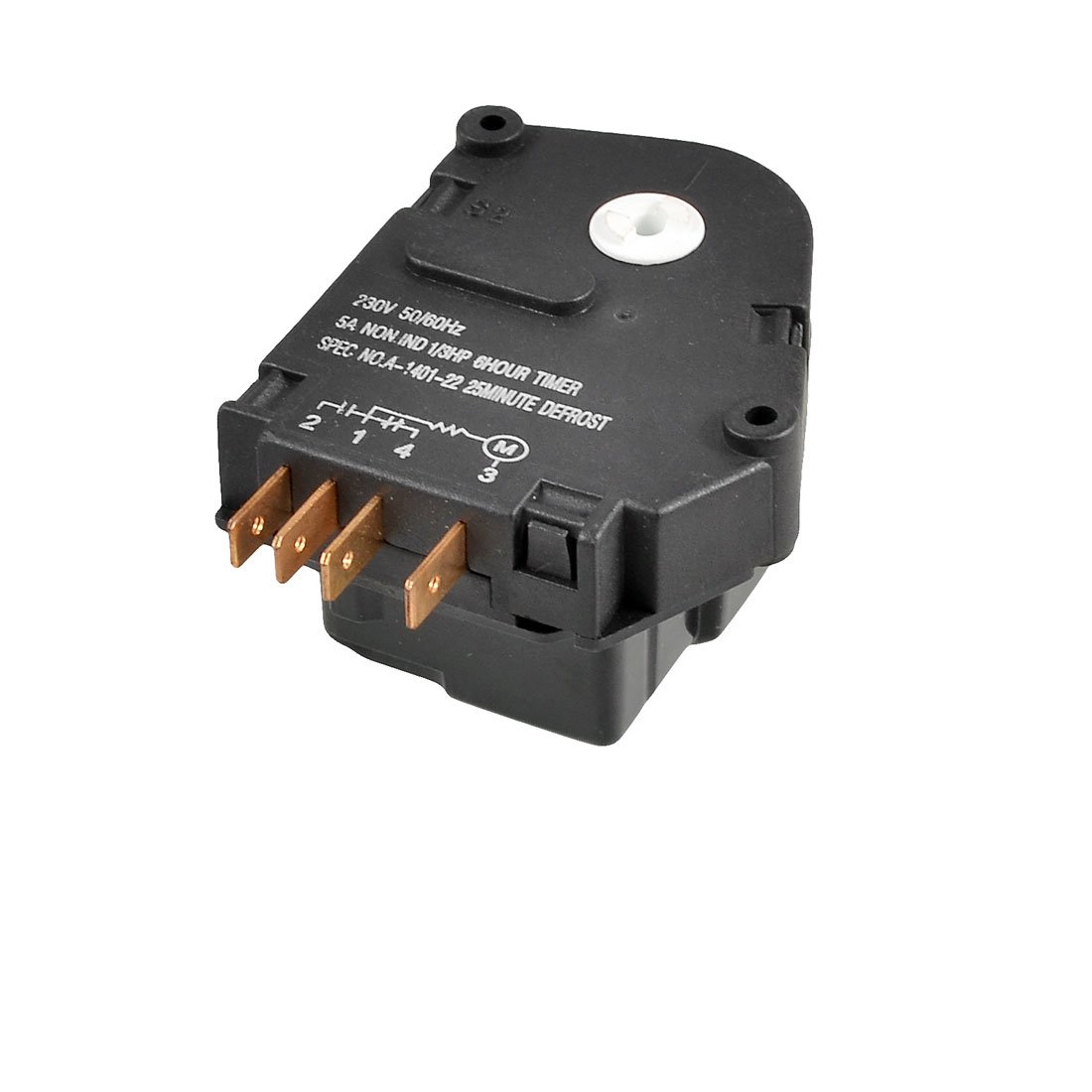 ZHuidjo Black Marked 4 Pins Refrigerator Defrost Timer Controler AC suitablevoltageV 50/60Hz (SN: d5f 45e b7d f8e c74)