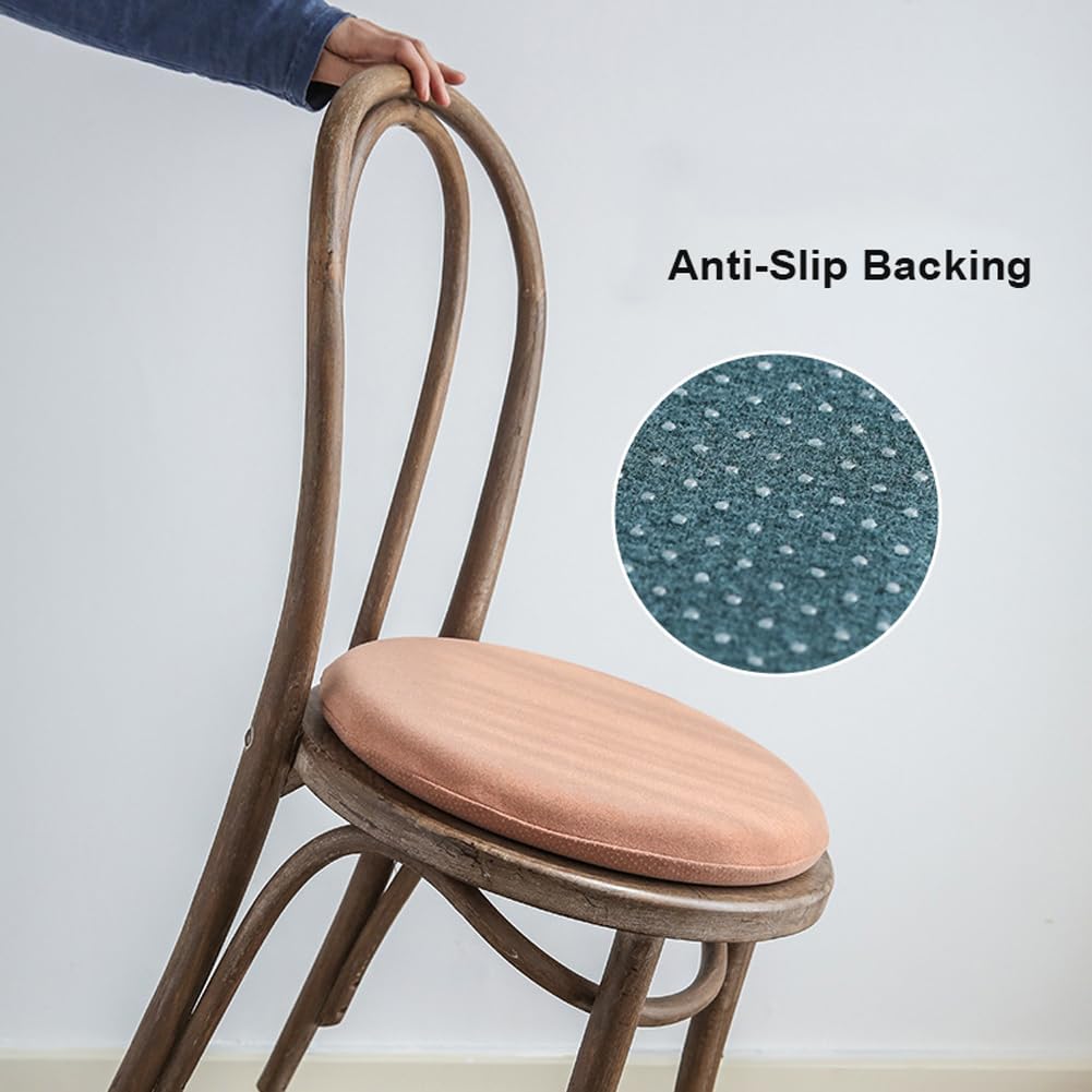 Genérico Cojines para sillas: cojín Redondo de Espuma viscoelástica de 35,5 cm (14"), Antideslizante y extraíble con Cremallera Oculta, Ideal para Mayor Comodidad en sillas de Ruedas, taburetes y SIL