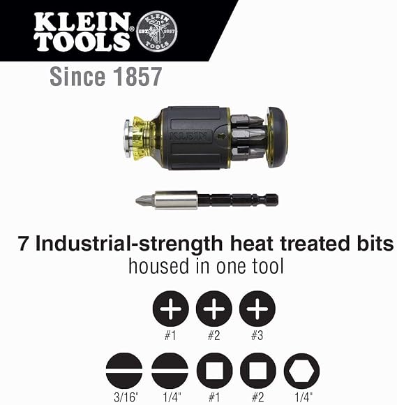 Klein Tools Folding Jab Saw + Stubby Screwdriver (8-in-1)
