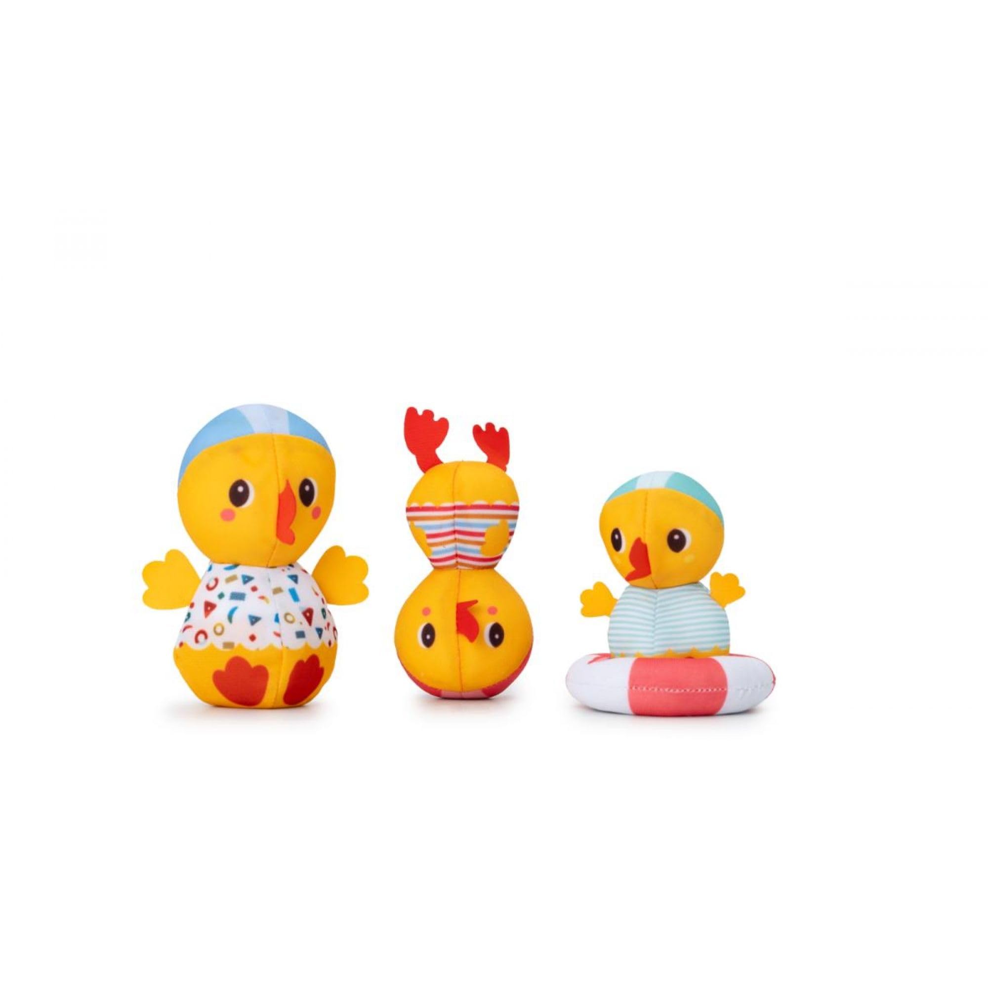 LILLIPUTIENS, Children's Bath Toys Ducks, Mother Duck and Two Ducklings, Fun for Bath and Pool - Image 3