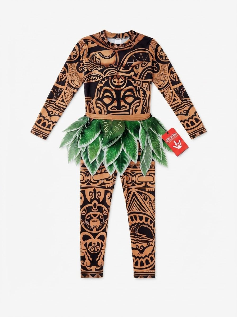 Morph Deguisement Demi-Dieu Polynesien Enfant, Costume Halloween