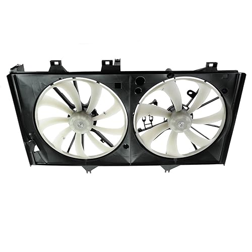 Vista 759 de TRQ Conjunto de ventilador de refrigeración dual compatible con Infiniti EX35 2009 FX35 FX50 2007-2008 G35 2008-2013 G37 2012-2013 M35h 2014-2015