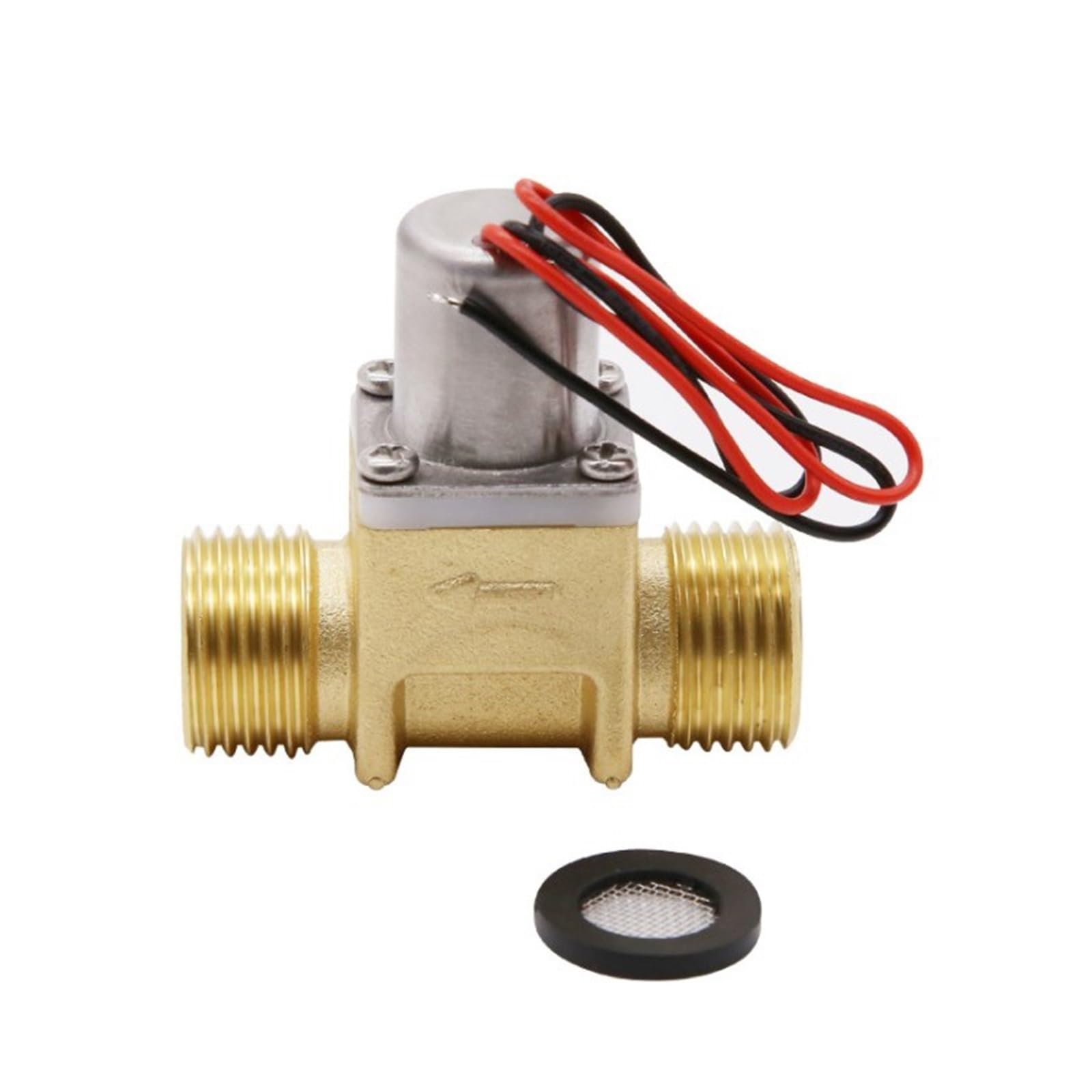 Électrovanne pour eau basse pression 0 bar en laiton 1/2 pouce