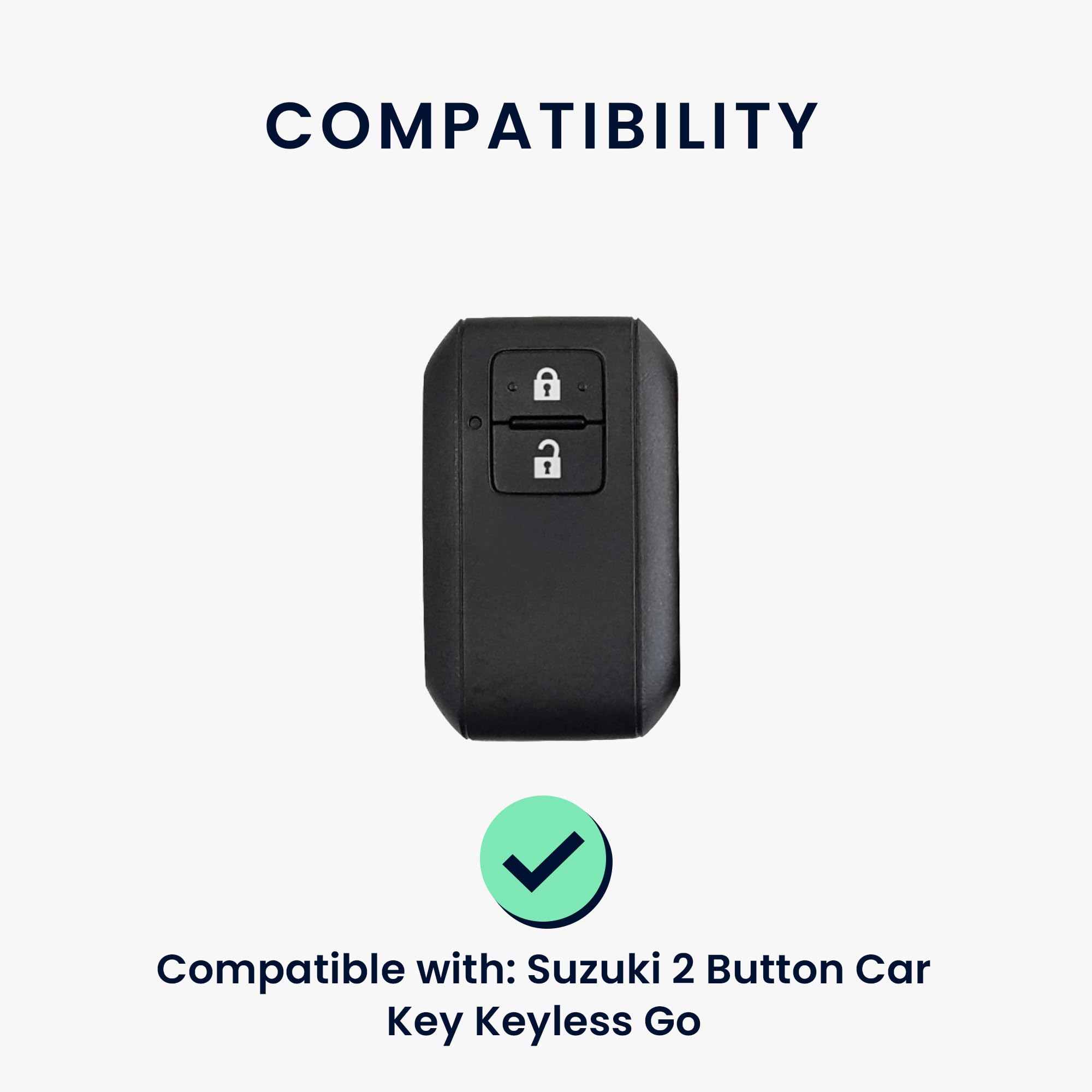 kwmobile Silikonowe etui na kluczyki samochodowe, kompatybilne z Suzuki 2 przyciski, Keyless Go - etui na klucze, w kolorze brudnego różu, matowe
