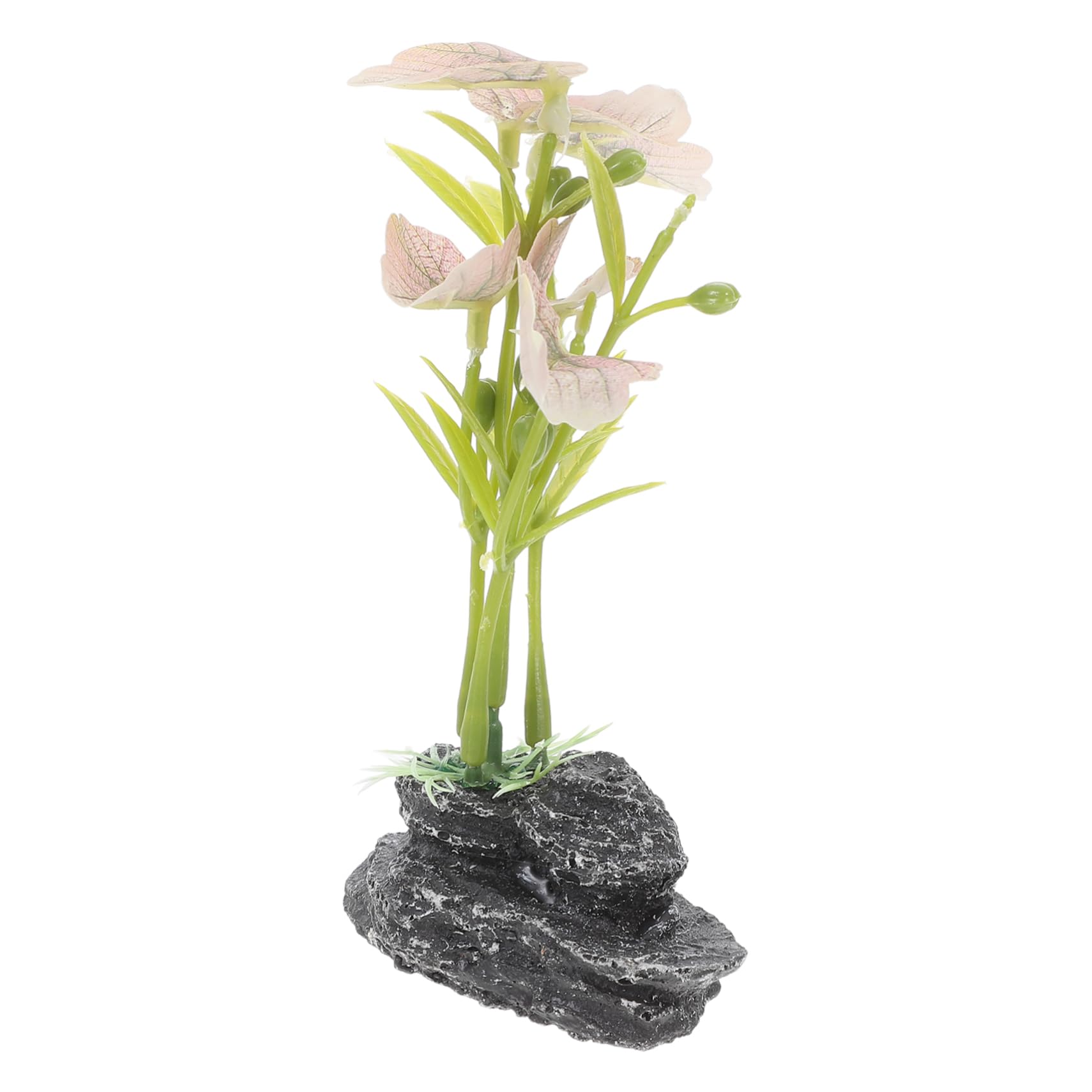 Abaodam Reptile Artificial Plants for Fish Tanks Durable Decorations for Bearded Dragon and Hermit Crab Habitats Natural Aesthetic Aquarium Decor Easy Setup Lifelike Fake Plants