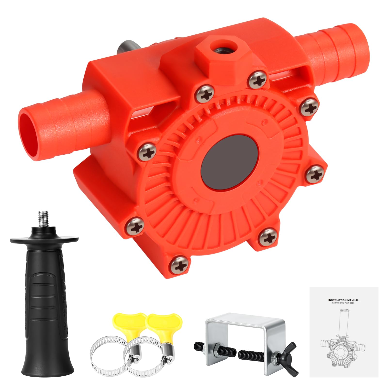 Mini pompe de forage électrique silencieuse Pompe de forage électrique portable Liquide d'huile Eau Main Pompes de transfert auto-amorçantes
