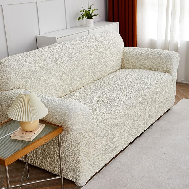 Miniatura 2 de Funda protectora de tela para sofá, funda universal elástica de cuatro plazas, lavable, elástica, repelente al agua, fácil ajuste, suave y gruesa