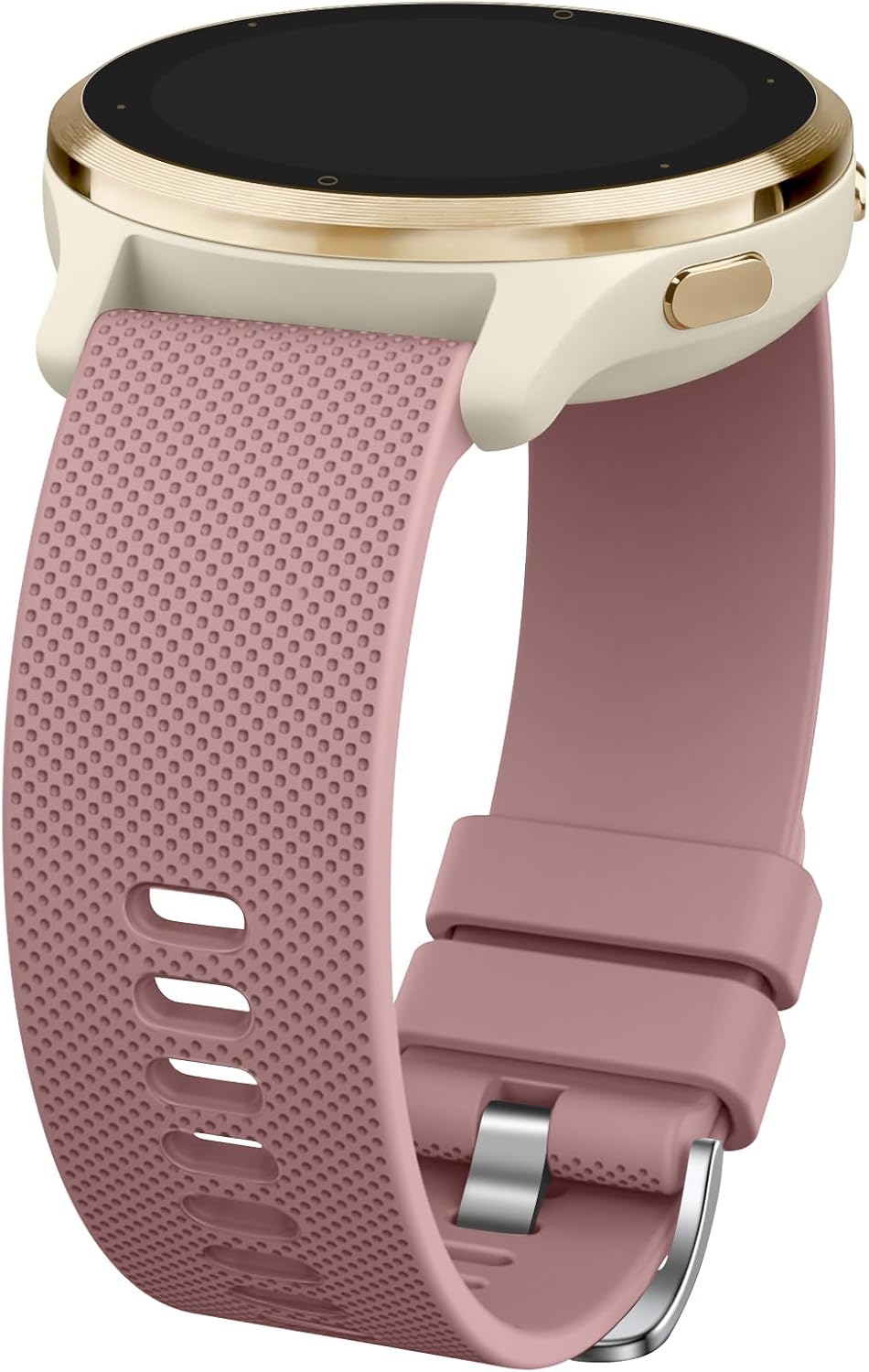 AK Silicone Watch Band Compatible with Garmin Venu 4 41mm / Vivoactive 4S / Venu 3S / Venu 2S / Vivomove 3S, 18mm Soft Replacement Wristband Strap for Garmin Forerunner 255s/265S image 5